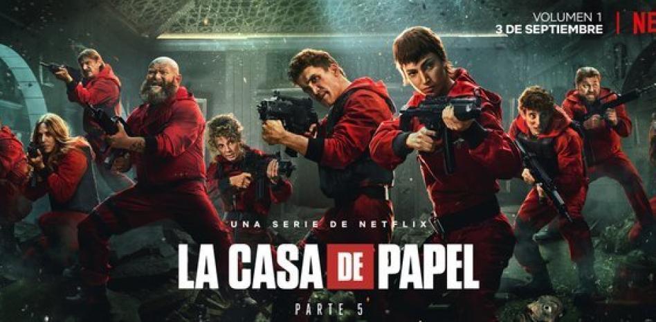Cartel promocional de 'La Casa de Papel', ahora en Netflix