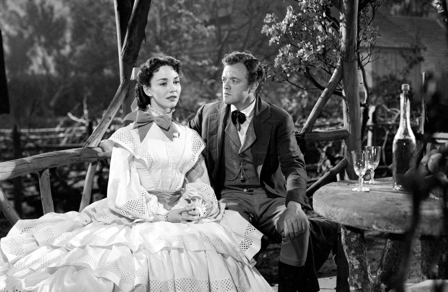 novela cinematográfica Jennifer Jones y Van Heflin en "Madame Bovary" basada en la novela de Gustave Flaubert
