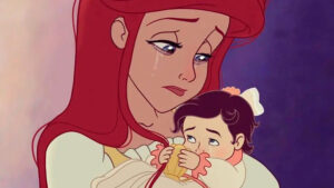 Ariel tiene depresión posparto: Las princesas Disney se convierten en madres reales de la mano de Anna Belenkiy